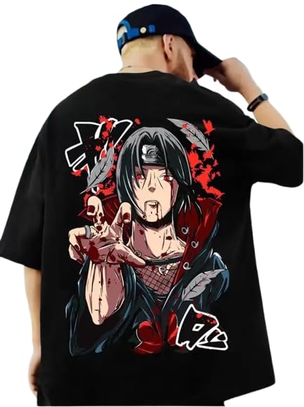 Oversized Japanese Anime Graphic Tee