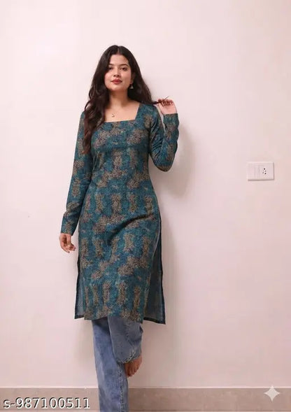 Fashionable printed Women for kurti