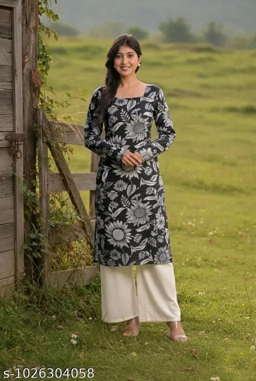 Cotton printed casual kurti for women